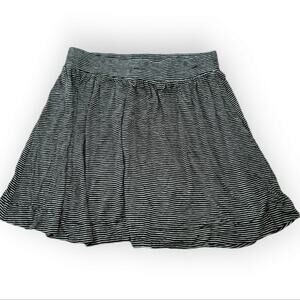 Ann Taylor Loft Striped Pull On Knit Mini Skirt